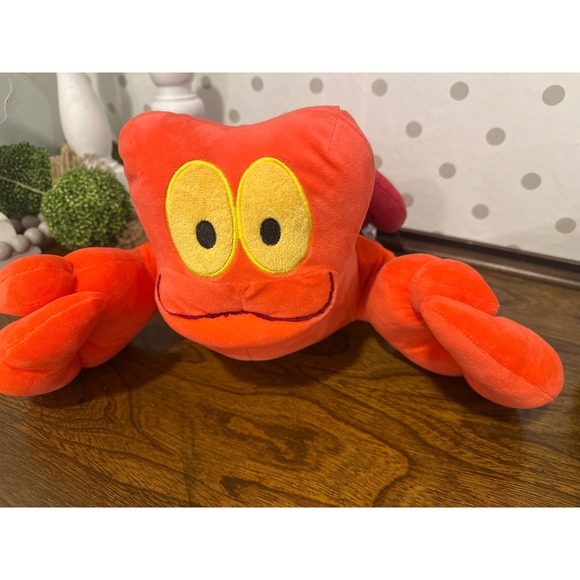 Disney Other - Disney Princess The Little Mermaid Sebastian Crab Plush Toy Orange Red PC229J